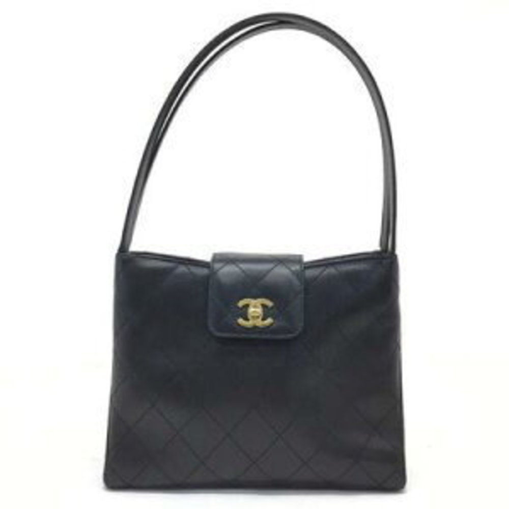 CHANEL One Shoulder Bag Handbag Matelasse Black